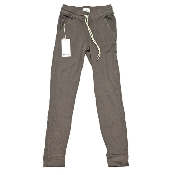 NWT MATE the Label Waffle Knit Pants Gray XS - Picture 1 of 5